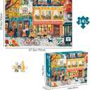 Puzzles for Adults 1000 Pieces, Romantic Street Scene Jigsaw Puzzle with 1:1 HD Poster, Perfect Interlocking No Dust, Stress Relief Ideal Gift for Family Games