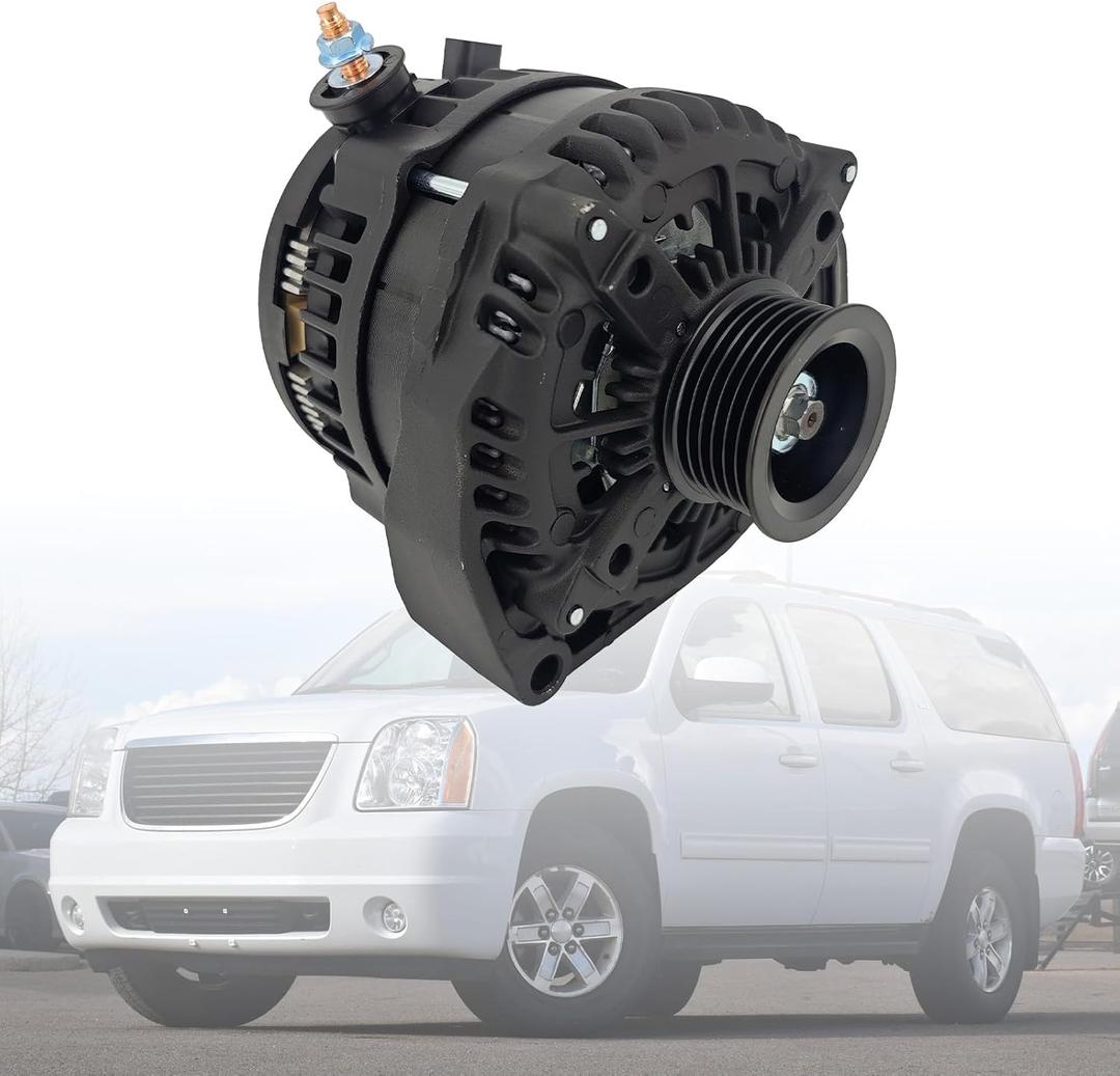 15093928 Black 14V 300A High Output Alternator Compatible with Hummer H2 2008-2009 Compatible with Cadillac Escalade & for Chevy Avalanche Suburban Tahoe & for GMC Yukon 2007-201115857608