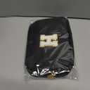 Father's Day Gift: Personalized Crossbody Bag - Initial White H, Black