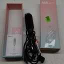 NOVUS Ionic Hair Straightener Brush, 4 Temps & 30s Heating & Auto-Off, Anti-Scald Ceramic Straightening Comb Fast Heating for Home Salon, Less Frizz & Smoother Hair for All Hair Types