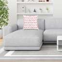 Coquette Pink Bow Floral Pillow Covers 18x18, Coquette Preppy Girly Room Decor, Aesthetic Pink Ribbon Bow Flower Decorative Throw Pillow Covers for Girls Bedroom Dorm