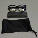 Oversized Square Blue Light Blocking Glasses for Women and Men - Gaming & Computer Anti-Fatigue (Black)