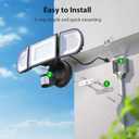 iMaihom 100W Motion Sensor Outdoor Lights Plug in, 9000LM LED Security Light, Dusk to Dawn Motion Flood Light, 6500K, IP65 Waterproof, 3 Head Exterior Motion Detector Light for Yard Garage (2Pack)