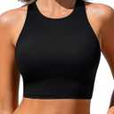 Yonique Women High Waisted Bikini Two Piece Swimsuit Crop Bathing Suits Sporty Swimwear Bikini Set, XL