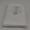 Lane Linen 100% Organic Cotton Full Size Fitted Sheet Only (54"x75") - Super Soft 100% Cotton Full Fitted Sheet - Lightweight & Durable Cotton Bed Sheet - White