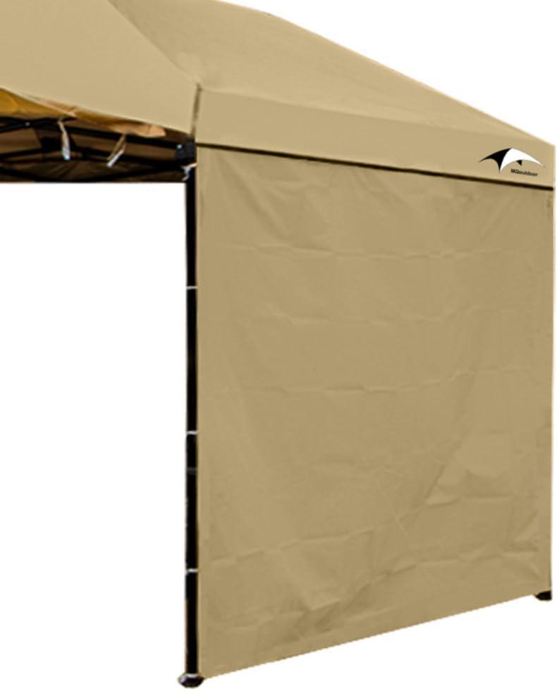 Sun Side Walls for 10x10 Pop up Tent, Instant Canopy Shade Removeable Sidewalls, UPF50+ Waterproof, Khaki