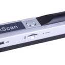 Portable Document Scanner - 900DPI Handheld Portable Scanner Image Scanner Scanning Wand A4 Colour Photo Mobile Scanner Handy Scan, JPG/PDF Format, with 16G SD Card (Silver)