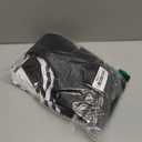 Daci Plus Size Two Piece Swim Dress with Shorts for Women Mesh Swimsuits Flowy Bathing Suits (XXL, Black and Striped)