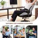 Office Chair Cushion for Tailbone & Low Back Pain Relief, Car and Truck Seat Cushion, Comfortable Foam and High Backrest, Suitable for Office Chairs, Cars, Trucks, and Home Chairs