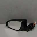 Left Driver Side Mirror Compatible With 2012 2013 2014 Toyota Camry with Manual Folding Power Glass Heated Black Replace#8790906411(5Pins)