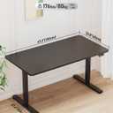 48" Large Electric Standing Desk Adjustable Height for Home Office, 48 x 24 Inch