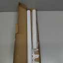 Closet Rods for Hanging Clothes, 17 to 39 Inches Stepless Adjustable Metal Closet Rod, 1.3 Inches Heavy Duty Clothes Hanging Rod for Closet Wardrobes Laundry RV (Matte White)