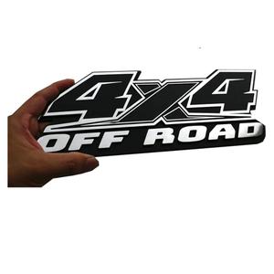 1Pc 4X4 Off Road Emblems Decal Stickers Auto Decoration Accessories 3D Badge Replacemen for F-150 F-250 F-350 Tacoma Tundra Ram Silverado Truck Pickup (Chrome)