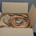 Sadnyy Copper Tube Refrigeration Copper Tubing Pipe Coil Flexible Pipe Seamless Hollow Soft Industrial Metal Tubing for Air Conditioning Refrigerator(1/2" OD x 3/8" ID x 25 ft L)