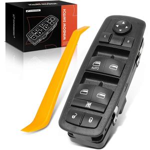 A-Premium Power Master Window Switch Compatible with Jeep & Dodge Models - Liberty 2008-2012, Journey 2009-2010, Nitro 2007-2011 - 8+13 Pins - Front Driver - Replace# 4602632AH, 4602632AB, 04602632AC