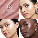 L'Oreal Paris True Match Lumi Le Glass Highlighter Stick, Reflective, Translucent, Glassy Highlighter for Face and Body, 620 Pink Ballet, 0.17 Oz