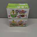 2 x Plunack Fabric Bouquet Craft Kits for Kids Age 4-8, Flower Bouquet Toys DIY Flowers Making Kit for Girls Flower Press Set Arts & Crafts Toys Educational Christmas Birthday Gift for Girls 3+ Year Old (Green)