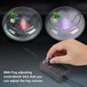 FITNATE 350ml/H Mist Maker Fogger,12 LED Color Ultrasonic Fogger, with Adjustable Fog Controller,Perfect for Water Feature, Halloween and Other Holiday Decorations