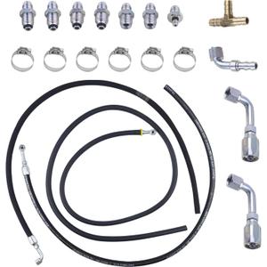 vks Universal Steering Hose Hookup Kit for Hydroboost Power Brake Booster With All Accessories