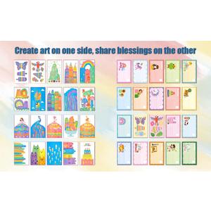 Upgrade Rainbow Magic Scratch Art Set Include 20 Premium Scratch Paper Sheets with 7-Color Tools Stickers, Create Floating Masterpieces & Postcards Creative Gifts for Birthday Valentines Day New Year