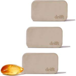 Drift Car Air Freshener - The Original Stone Air Freshener - Car Odor Eliminator - Long Lasting Scent - Metal Clip - Essential Oils - Clean Ingredients - Amber Scent 3 Pack Refill - NO CLIP INCLUDED