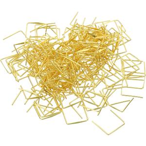 PATIKIL Chandelier Connector Pins, 220 Pack 14mm/0.6" Length Chandelier Lamp Hanger Pin for Fastening Crystals Prisms Beads Ball Parts, Golden