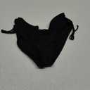 Daci Women Mid Waist Bikini Bottoms - Full Coverage Swim Bathing Suit Bottom Side Tied Swimsuit Bottoms (X-Large, Black)
