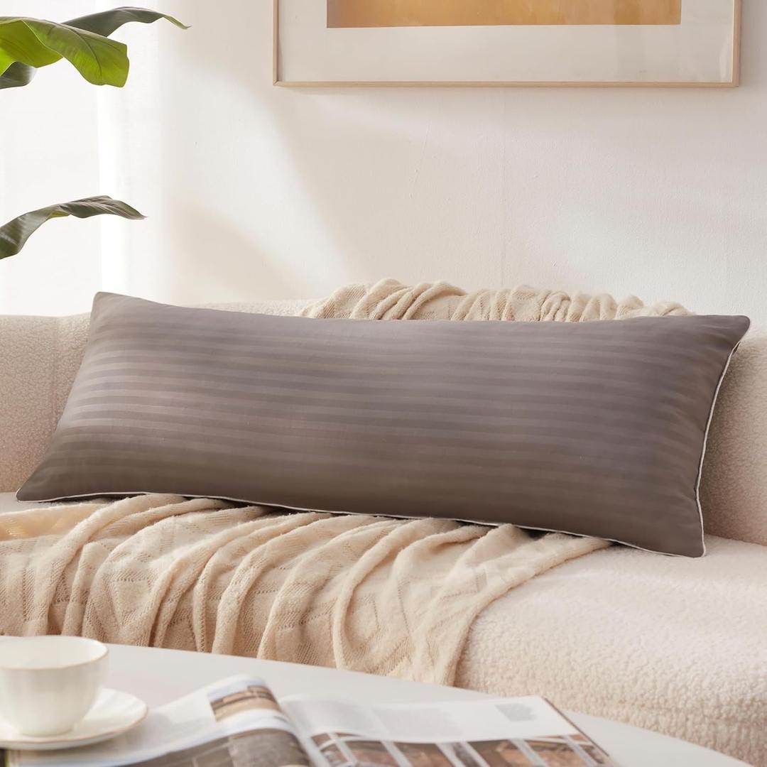 Memory Foam 14 x 36 Inch Throw Pillow Insert, Premium Lumbar Pillow Insert for Decorative Throw Pillow, Living Room, Couch and Sofa, 14 x 36 Inch, Gray