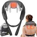 Neck Massager for Pain Relief Deep Tissue, Shiatsu Neck and Back Massager With Heat, Electric Massage Pillow for Shoulder Leg Body Muscle Pain Relief, Gifts For Women Men Mom Dad (Black【with bag】)