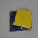 Toy Storage Mat Bag by Drawstring for Lego - Play Mat Bag Toy Storage Container for Kids with Cap can as Gift (2Pcs = Big Blue + Mini Yellow)