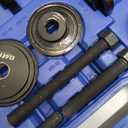 Orion Motor Tech Wheel Bearing Press Kit for Front Wheel Drive Bearing Removal & Installation, 24pc Wheel Bearing Puller Tool Set with Sliding Screws Universal Bushings Sleeves (blue)