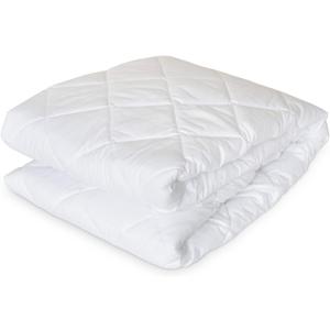 Downlite Twin XL Dorm Mattress Pad & Cover  Waterproof w/Comfortable Polyester Filling, Machine Washable & Dryable  Fits Mattresses 9 to 18 Tall