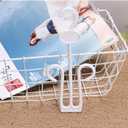 LIOOBO 15 Shoe Display Hangers, 15 Piece, Plastic, White for Setup