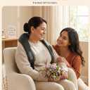 COMFIER Cordless Neck Massager with Heat, 4D Kneading Shiatsu Neck and Shoulder Massager Deep Tissue, Hands-Free Straps, FSA Eligible HSA, Mothers Day Gifts for Mom Women