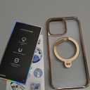 CASEKOO 360 Spin Magnetic Stand for iPhone 16 Pro Max Case Desert Titanium [Compatible with Magsafe][16FT Military Protection] Slim Hand-Polished Frame Titanium Alloy Sturdy Stand 6.9", Rose Gold