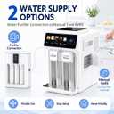 3-in-1 Countertop Ice Maker, Ice Crusher and Water Dispenser, Bullet Ice & Slush, No Ice Reloading, 33 Lb/Day, 2.2 Lb Storage, Dual Water Supply, Auto Startup Rinse, 12-Hr Timer
