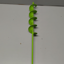 3x24-Inch Garden Auger Drill Bit for Planting and Post Hole Digging - Upgraded Spiral Design, Solid Shaft - Hex Driver Drill Compatible (Green)