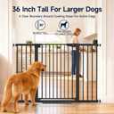 Cumbor 36" Extra Tall Dog Gate for Large Dogs, 30-54" Wide Pet Gate