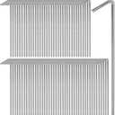100 Pack Tent Stakes 6-3/4Galvanized Steel Metal Tent Stakes Pegs, Garden Stakes Edging Fence Hooks Pegs for Camping, Shelters, Tarp, Canopies, Christmas Decoration Stakes