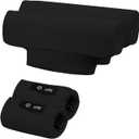 Underarm Crutch's Pad and Hand Grip Covers Universal Forearm Handle Padded Cushion Sets Accessories for Crutches (Black)