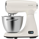 Mixers Kitchen Electric Stand Mixer 5.5QT 600W, Aluminum die casting and Gears, Dual Cooling System, Low Noise, DC Motor, LED Display and Timing Function, Tilt-head Metal Food Mixer, White