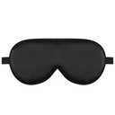 Alaska Bear Mulberry Silk Sleep Mask Cool Super Smooth Eye Cover Genuine Organic Silk for Sensitive Skin, Soft Filling, Lightweight Eye Shades for Sleeping (Original Black, Flat)