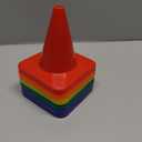 Champion Sports High Visibility Flexible Vinyl Cones for Sports Training, Agility Drills, Field & Gym Marking Sets