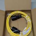 10ft L6-20 Generator Extension Cord Compatible with NEMA L6-20P Male Plug to L6-20R Female Receptacle 3 Prong 20 Amp Locking Power Cord, STW 12 AWG/3C,250 Volt 5000 Watts, ETL Listed