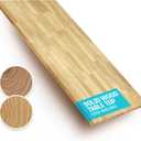 Solid Wood Desk Table Top  Pre-Finished 1.2 Thick Tabletop - Universal Fit for Standing Desks, Countertops & Workstations (55" x 30", Rubberwood)