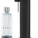 SMEG Soda Maker – Sparkling Water Machine for Kitchen Counter – Collezione – Includes 1L Bottle – Compatible with Standard 60L CO₂ Cylinders (Matte Black), 1 Liter