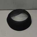 Microwave Splatter Cover Vented Glass Splatter Guard Lid with Collapsible Silicone for Food as Pot Cover Plate 10.8 inch for 6 7 8 9 10 inch Plate Bowl (Black)