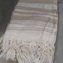 Vikumond Oversized Turkish Beach Towel Blanket XXL Cotton Sandproof Towels Boho Woven Extra Large Big Sand Free Giant Throw Blankets Huge Quilt XL Picnic Camping Necessities Cloud for Adult Gifts (XXXL(88x82 IN,224x208 CM), Z Beige Mtb)