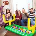 2 Pack Inflatable Football Field Cooler Football Party Drink Cooler Football Party Decor Inflatable Ice Serving Bar for Sports Party Supplies Drink Beer Food, 28 x 53 in