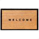 THEODORE MAGNUS Door Mat – Coir Doormat for Outdoor Entrance, Durable Welcome Mat with Non-Slip Backing, Perfect for Front Door and Entryway - Outdoor/Indoor - Welcome w/Border - 17" x 30"